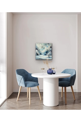 Bezos Kış Mevsimi Kanvas Tablo 60x60cm Bezos1 Çok Renkli
