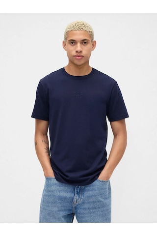 Gap V-frch Mını Logo Tee Lacivert
