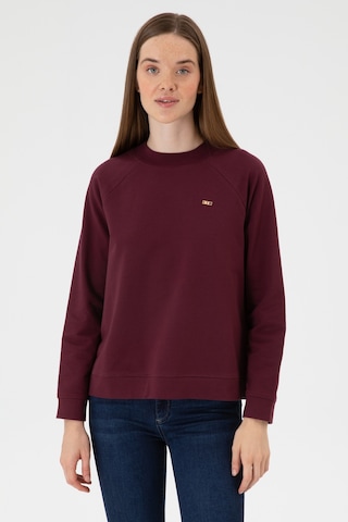 U.S. Polo Assn. Kadın Bordo Regular Bisiklet Yaka Basic Sweatshırt 50313610-VR177