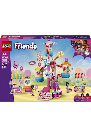 LEGO® Friends Şeker ve Kapkek Dönme Dolabı 42700 - 7 Yaş ve Üzeri Çocuklar için 3 Mini Bebek İçeren Oyuncak Yapım Seti (602 Parça)