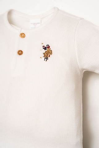 U.s. Polo Assn. Erkek Bebek Beyaz Şort Takım Usb2930-c-v2 Beyaz