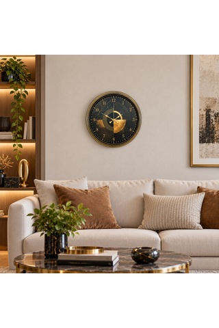 Eskitme Antik Prestij 40 X 40 Cm Metal Duvar Saati
