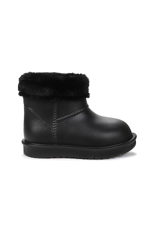 Kiko Kids Geta Su Geçirmez İçi Kürklü Kız Çocuk Eva Yağmur Kar Çizme Siyah Siyah