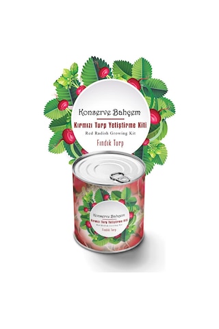 Buffer Konserve Bahçem Kırmızı Turp Yetiştirme Kiti 4684