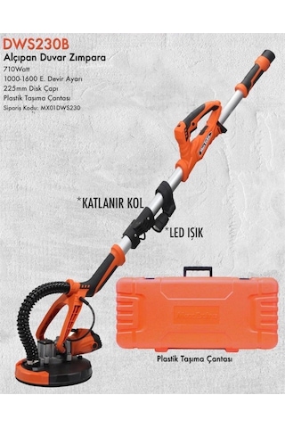 Max Extra DWS230B Profesyonel Alçıpan Duvar Zımpara