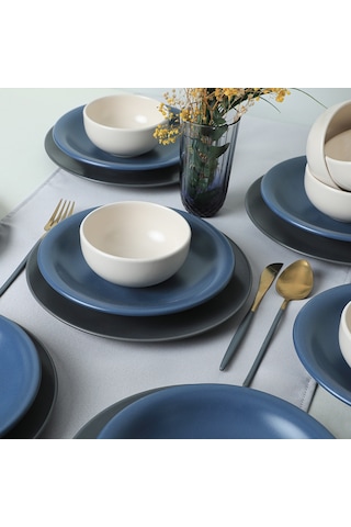 Keramika River Mix Yemek Takımı 18 Parça 6 Kişilik 399-950-959