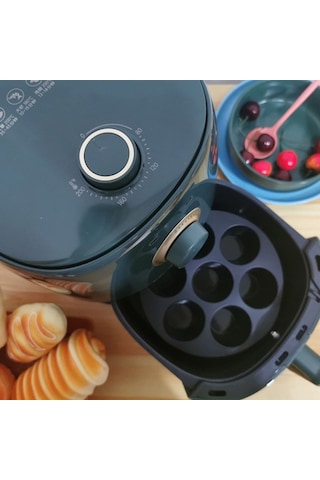 Buradabuldun 7 Gözlü Silikon Çok Amaçlı Airfryer Muffin Cupcake Kek Ve Çörek Pişirme Kalıbı