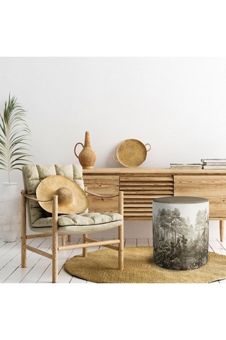 Orman Tasarımlı Puf Kumaşı Süettir. Uluslararası Solmama Sertifikasına Sahiptir. Çok Renkli