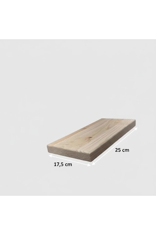 Kesme Tahtası Ahşap 30 Mm Masif 17,5 25cm Açık Renk Ahşap