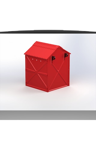 Plastik Kuş Yuvalığı Demonte 15x15x20 Kırmızı