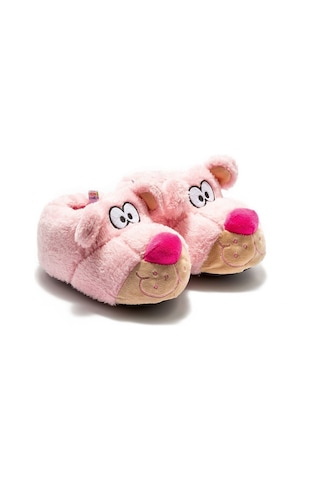 Twigy Fibert Çocuk Hayvanlı Panduf Pembe 30/35 CC0666 Pembe
