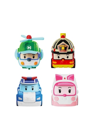Polı Mrt-760 Robocar Poli Nessiworld Kasabanın Kurtarma Araçları 4lü Set Mavi