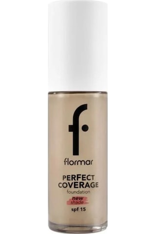 Flormar Perfect Coverage Yoğun Kapatıcı Su Bazlı Fondöten (Nötr Alt Ton) -132 Natural Beige -8682536070577