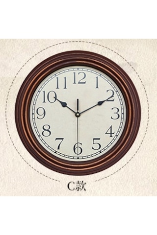 Mufunye Kahve Altın Renkli 12 İnç 30cm Ev Odası Duvar Saati - Klasik Avrupa Stili Ahşap Tasarım, Kolay Kurulum, Dayanıklı Malzeme İle Konforlu Ev İç Dizaynı Çok Renki