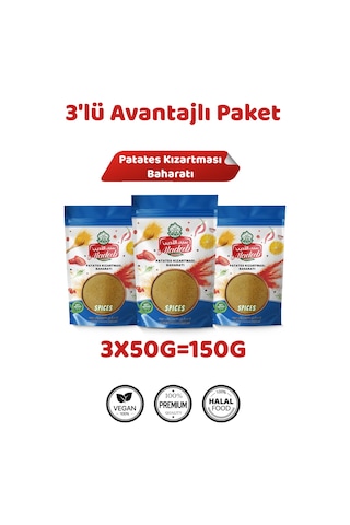 Kızarmış Patates Baharat 3x50gr 3'lü Paket