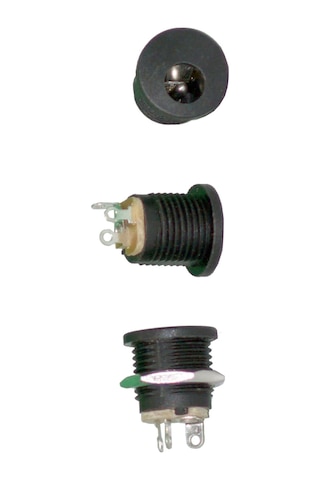 Dc Power Jack Dişi Panel Tipi Konnektör Şase Montaj 5.5x2.1mm Adaptör Giriş Yuvası