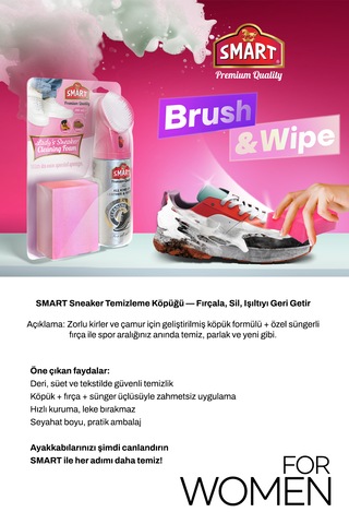 Spor Ayakkabı Temizleme Köpüğü Kadınlar Özel Renksiz Naturel