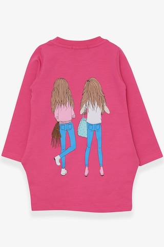 Breeze Kız Çocuk Tunik Baskılı Cepli 3-8 Yaş, Pembe
