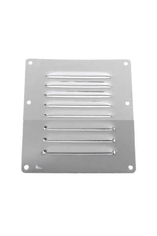 2 Adet Havalandırma Kapağı. 8'li Model. 125x150mm. Paslanmaz Krom