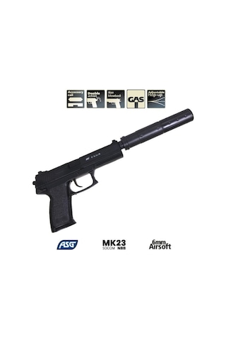 Asg Mk23 Silent Susturuculu Nbb Airsoft Tabanca