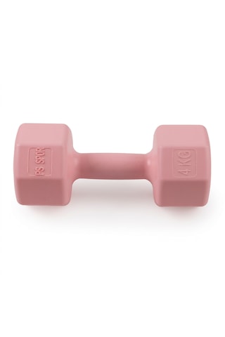 2 Adet 4 Kg Pembe Dambıl Seti 8 Kg Toplam Ağırlık, Fitness Ve Evde Egzersiz
