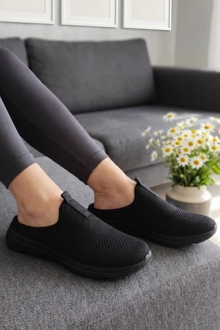 In Step Urban-flex Esnek Tabanlı Ultra Hafif Ortopedik Medikal Hulluks Topuk Dikeni Kadın Kömür Renk Yürüyüş Siyah