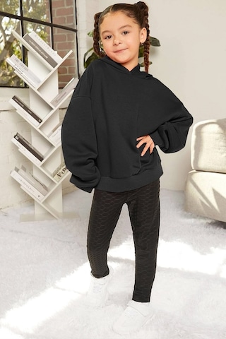 Çocuk It's Okay Baskılı Sweatshirt Siyah