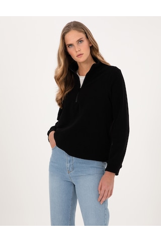 Pierre Cardin Kadın Siyah Sweatshirt 50316333-vr046 Siyah