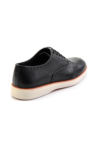 Bambi Siyah Leather Erkek Oxford Ayakkabı E01054182741 Siyah