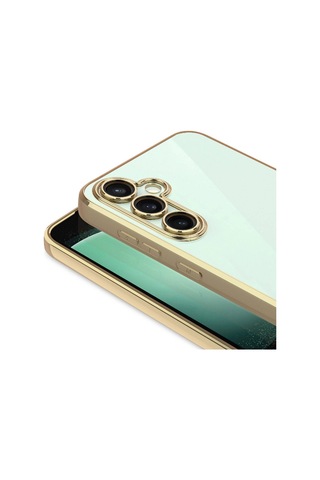 Galaxy S23 Fe Uyumlu Kamera Korumalı Logo Gösteren Zore Omega Kılıf-sierra Mavi Sierra Mavi