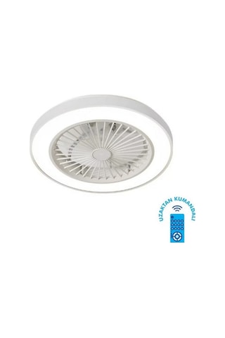Kcf298 Modern Tavan Vanti 15w 19"ledli Modern Vantilatör - Beyaz