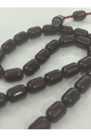 Zeyzun Usta İmzalı Sıkma Kehribar Tespih 9x13 Mm Kapsül Kesim 74716387