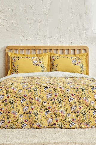 Karaca Home Lansy Sarı %100 Pamuk Tek Kişilik Nevresim Takımı 200.22.05.0045