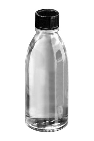 Şeffaf Cam Numune Şişesi Dar Boyunlu 500 Ml 20 Adet