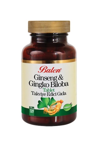 Balen Ginseng Ginkgo&Biloba Tablet 720 MG 120 Tablet