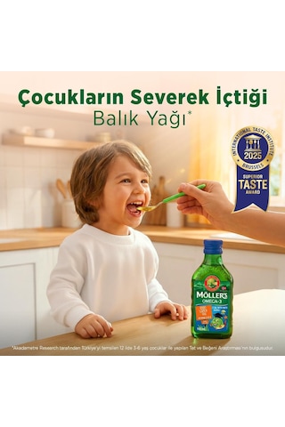Möller's Omega 3 Tutti Frutti 250 Ml Saf Morina Balığı Yağı, Ifos Onaylı, Dha, Epa, A D E Vitamini. Çocuklar Ve Yetişkinler İçin Doğal Omega-3