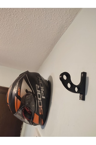 Motosiklet Kask Askısı Kask Tutucu Askılık Siyah