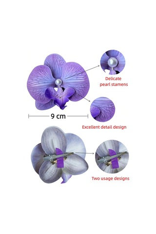 Hawaii Çiçek Saç Tokası 8,9 Cm Hibiscus Çiçek, Kadın Plaj Tatil Partisi Bohem Saç Aksesuarları Yapay Saç Tokas Çok Renkli