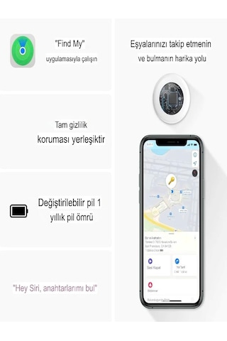Mfi İphone İpad Mac Find My Uyumlu Sertifika Akıllı Takip Cihazı