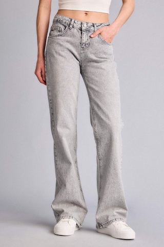 Defacto Bootcut Düşük Bel Uzun Jean Yıkamalı Pantolon H0137ax26spnm55 Gri-nm55