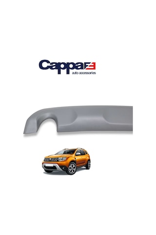 Cappafe Dacia Duster Arka Koruma Difüzör Mat Gri 2018 Ve Üzeri