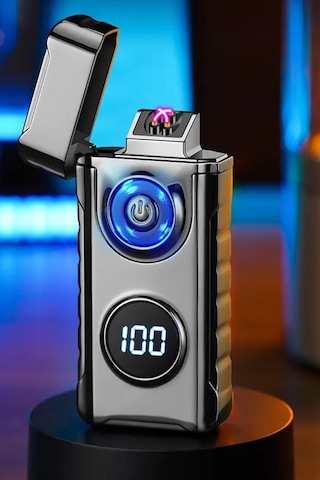 Judas K17 Usb Şarjlı 2 Arc Alevsiz Çakmak -new Style