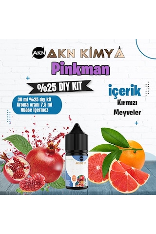 Pinkman Yoğun Dıy Kit Kırmızı Meyveler Gıda Aroması %25 Oranda Aroma İçerir Hazır Değildir 30 Ml