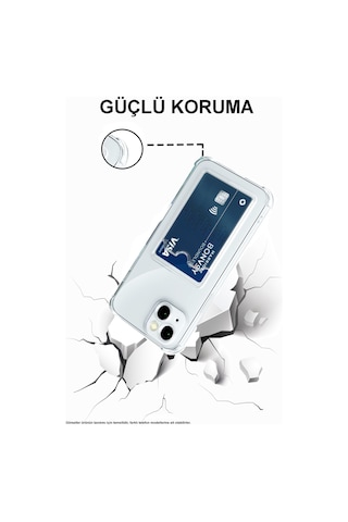 Xiaomi Mi 15 Pro Kapak Kamera Korumalı Kartlıklı Darbe Emici Özellikli Şeffaf Silikon Kılıf