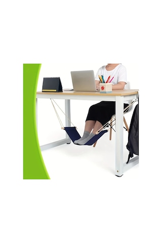 Cordial 1 Adet Siyah Ayak Hamakı Masanın Altında Kullanılan Ayak Dinlenme Yeri Ofis Ev Bahçe Ve Kamp İçin Taşınabilir Ayarlanabilir Siyah