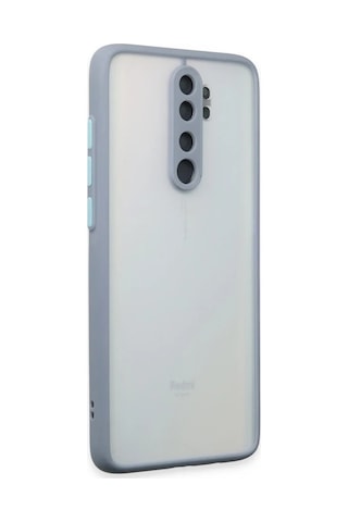 Xiaomi Redmi Note 8 Pro Kılıf Montreal Silikon Kapak - Gri -