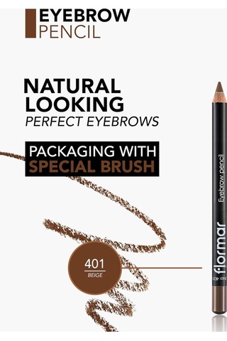 Flormar Kaş Kalemi -401 Eyebrow Pencil Beige 8690604109418 Diğer