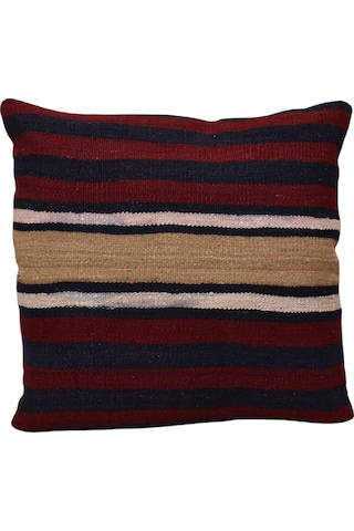 Zehra Abla Halı Yeni El Dokuma Dekoratif Kilim Kırlent Yastık Kılıfı 6706 Çok Renkli