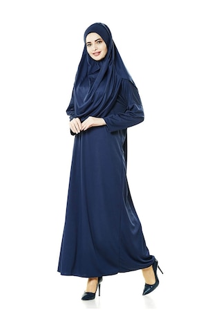 Tek Parça Namaz Elbisesi - Lacivert - 5015