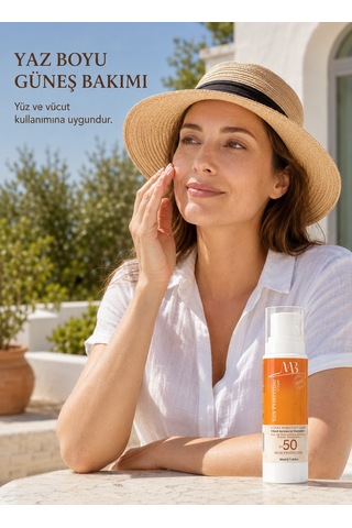 Minia Bahçe Şeffaf Görünüm Yüz ve Vücut İçin Koruyucu Güneş Kremi SPF50 50 ML